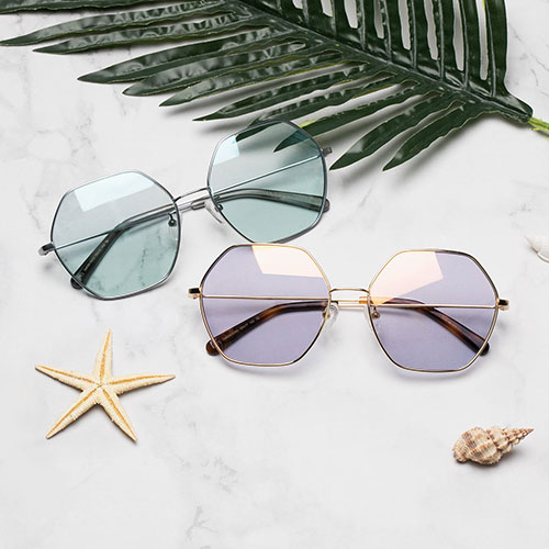 Xiaomi TS Fashion Sunglasses Geometric Shape Gold